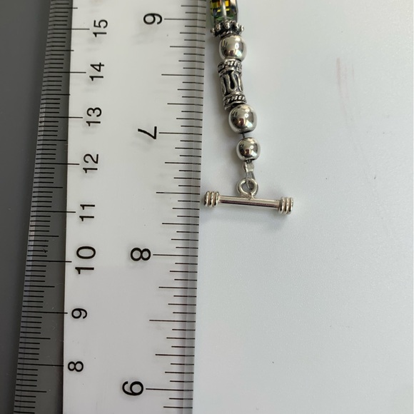 Silpada Sterling Silver & Iridescent Bead CATCH THE LIGHT Bracelet/Earring Set - Picture 16 of 16